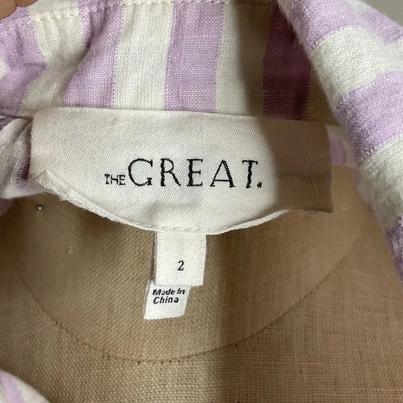 The Great Cotton Striped Button Down Shirt - Picture 8 of 9